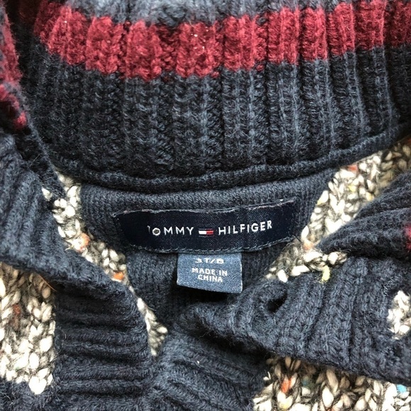Tommy Hilfiger Boy's Chunky Knitted Cardigan Sweater - Picture 5 of 6